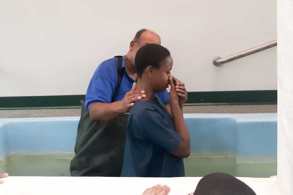 Kella Jones’ WBS Student, Heaven Akins, baptized in September 2022